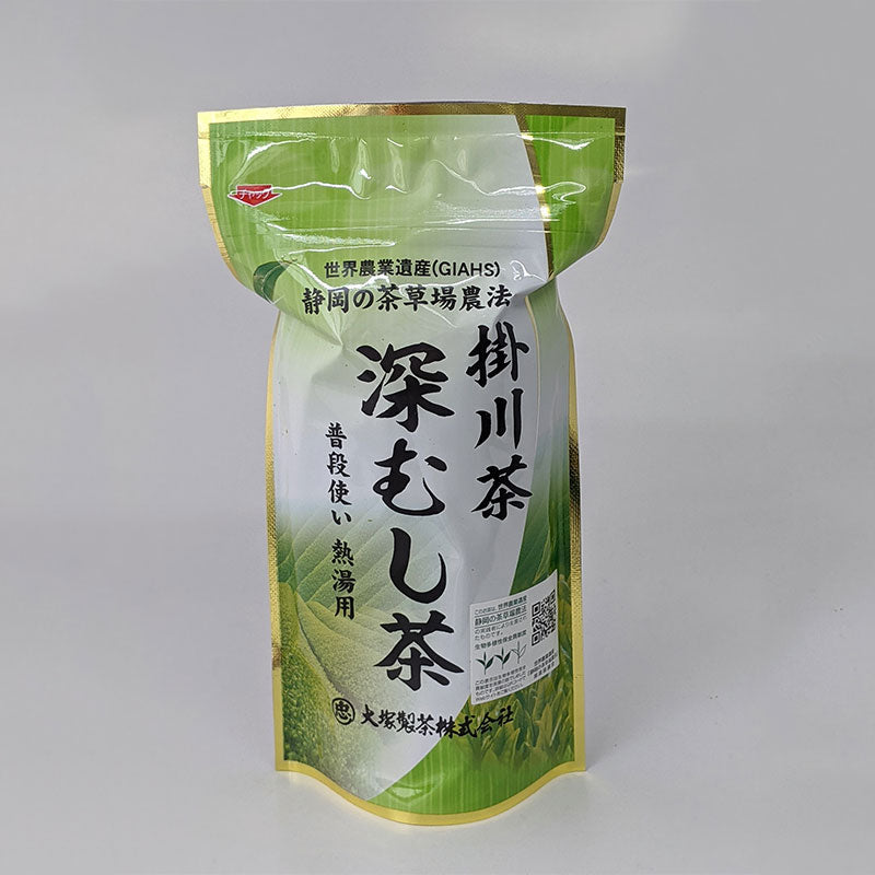 お茶 緑茶 日本茶 深蒸し茶 深むし茶 静岡茶 茶葉 製茶場直送 世界農業遺産 茶草場農法 深蒸し茶 掛川茶 深むし茶「普段使い熱湯用 」3 –  zugkla